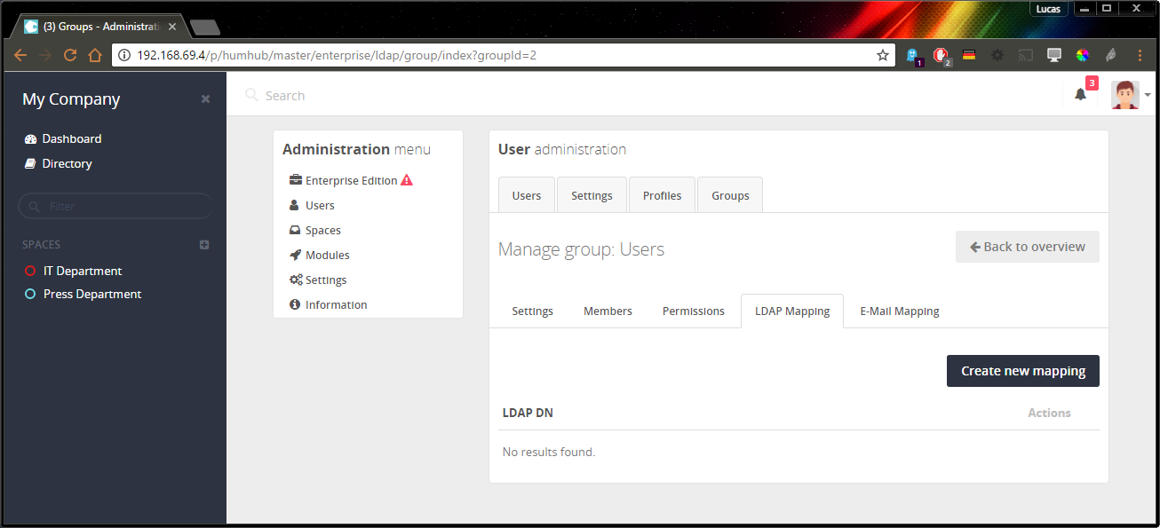 Group LDAP Mapping